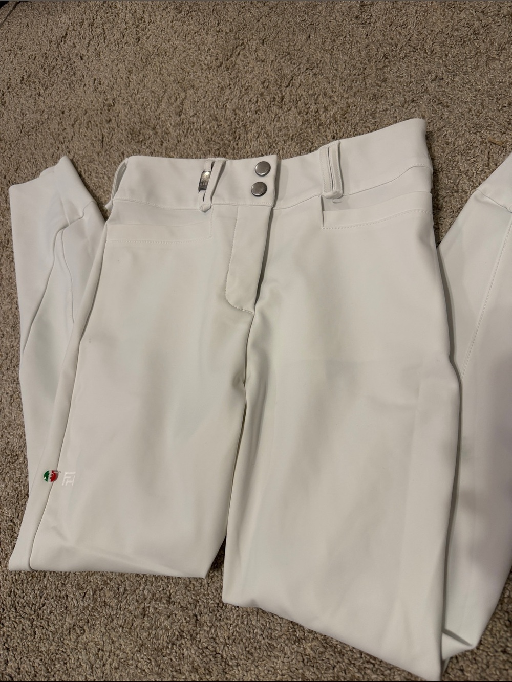 For Horses White Competition Breech